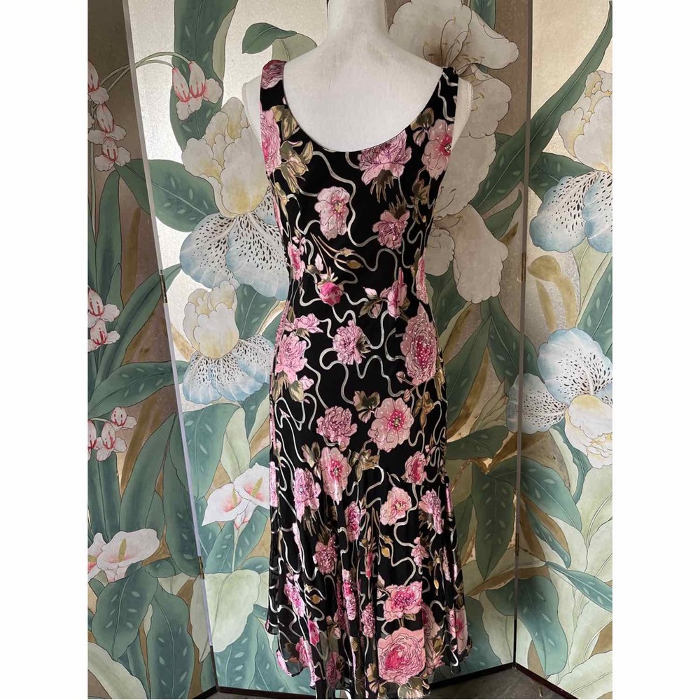 Floral Black and Pink Dress - Picture 2 of 4